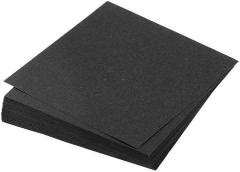 MECCANIXITY 75 Sheet Origami Paper Double Sided 3x3" Black by MECCANIXITY