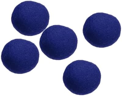 PATIKIL Wool Felt Balls Beads Wool Felting Pom 2cm 20mm Sapphire Blue for Home Crafts Handcrafts Project DIY Pack of 5 by PATIKIL