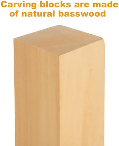 2 Pack 10x3x3 inch Basswood Carving Blocks, Unfinished Bass Wood Blocks for Wood Carvings for Home, Class, Arts, Crafts, Christmas DIY Supplies - Image 3