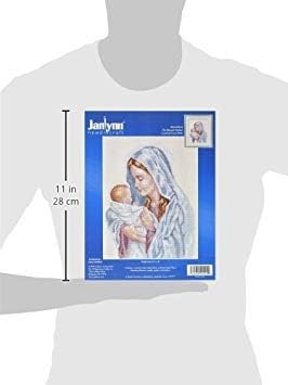 Janlynn Counted Cross Stitch Kit, The Blessed Mother - Image 2