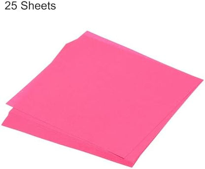 MECCANIXITY 25 Sheet Origami Paper Double Sided Fluorescent Pink 5.5x5.5 Inch Square Sheet for Art Craft Project, Beginners, Gifts Decor - Image 3