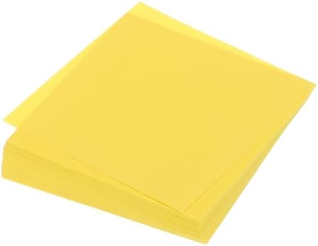 MECCANIXITY 100 Sheet Origami Paper Double Sided Lemon Yellow 5x5 Inch Square Sheet for Art Craft Project, Beginners, Gifts Decor by MECCANIXITY