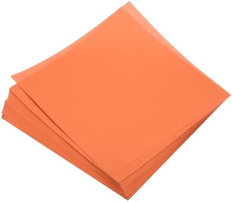 MECCANIXITY 100 Sheets Origami Paper Double Sided 8x8 Inch(20x20cm) Square Sheet for Art Craft Project, Beginners, Gifts Decor, Orange by MECCANIXITY