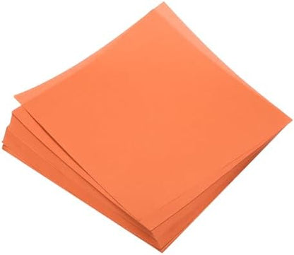 MECCANIXITY 100 Sheets Origami Paper Double Sided 8x8 Inch(20x20cm) Square Sheet for Art Craft Project, Beginners, Gifts Decor, Orange by MECCANIXITY