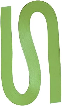 PATIKIL Quilling Strips Paper 120pcs 1/8"(3mm) 54cm Origami Paper Quilling Strip for Art DIY Hand Craft Christmas Light Green by PATIKIL