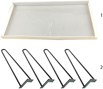 Crystal Epoxy River Table with Table Legs Resin Making Jewelry Making Tools for Furniture Decoration Epoxy Resin Silicone Starter Kit - Image 6