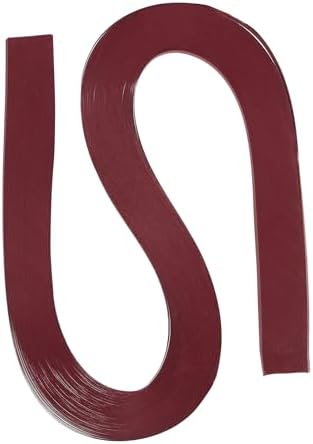 PATIKIL 120pcs Quilling Strips Paper 3/16"(5.2mm) 21"(54cm) Origami Paper Quilling Strip for Art DIY Hand Craft Christmas, Wine Red by PATIKIL
