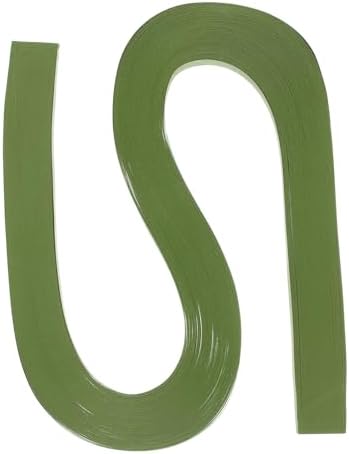 PATIKIL 120pcs Quilling Strips Paper 3/8"(10mm) 21"(54cm) Origami Paper Quilling Strip for Art DIY Hand Craft Christmas, Yellow Green by PATIKIL