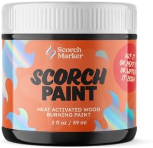 Scorch Marker Scorch Paint, Heat Activated Wood Burning Paint, 2 fl oz by ScorchMarker
