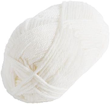 Knit Picks Wool of The Andes Yarn Pack - 10 Skeins of White 100% Wool Worsted Weight Yarn (White)