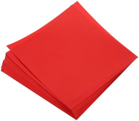 MECCANIXITY 50 Sheets Origami Paper Double Sided 8x8 Inch(20x20cm) Square Sheet for Art Craft Project, Beginners, Gifts Decor, Bright Red by MECCANIXITY