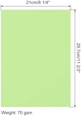 MECCANIXITY 100 Sheet Origami Paper Double Sided Light Green 11.7 x 8.3 Inch Square Sheet for Art Craft Project, Beginners, Gifts Decor - Image 2