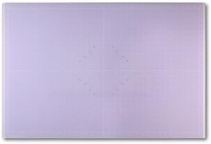 GLASSBOARD STUDIO Glass Craft Mat - Magnetic, Heat & Scratch Resistant - For Crafting, Cutting, Painting, Mixed Media Artwork - Grid Lines, Non-Slip Rubber Feet (Meadow Lilac 24"L x 36"W) by GlassboardStudio