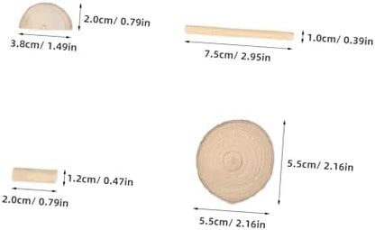 Beaupretty Natural Wooden Slices Craft Kit for Adults and Women, Unfinished Wood Pieces with Bark, Medium Size, DIY Wood Embellishments for Home Decor and Art Projects, Large Wooden Box Set - Image 2