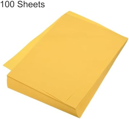 MECCANIXITY 100 Sheet Origami Paper Double Sided Gold 8.3 x 5.8 Inch Square Sheet for Art Craft Project, Beginners, Gifts Decor - Image 3