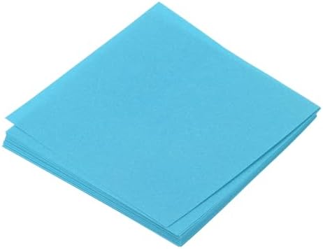 MECCANIXITY 25 Sheet Origami Paper Double Sided Aquamarine Blue 2.5x2.5 Inch Square Sheet for Art Craft Project, Beginners, Gift Decoration by MECCANIXITY