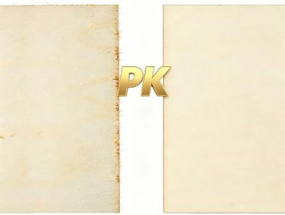 5 Pack 4 Inch Unfinished Wood Pieces for Crafts, Laser Blanks (5, Square) - Image 5