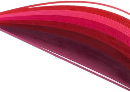 1.5mm Multicolor Quilling Paper Strips Set Quilling Strips 1/16inch-120pc-15.3inch Length-Gradient Paper Strips (Red) - Image 2