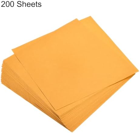 MECCANIXITY 200 Sheets 6x6 Inch(15x15cm) Origami Paper Double Sided Fluorescent Orange Square Sheet for Art Craft Project, Beginners, Gifts Decor - Image 3
