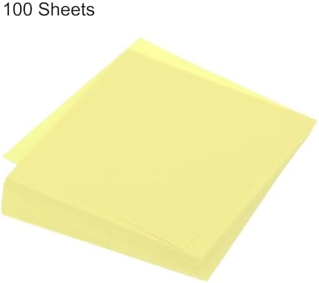 MECCANIXITY 100 Sheet Origami Paper Double Sided Light Yellow 5x5 Inch Square Sheet for Art Craft Project, Beginners, Gifts Decor - Image 3
