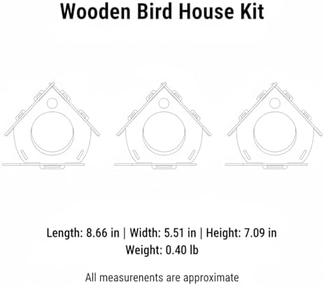 Syyavrrta DIY Wooden House Model Kit - Pre-Cut Natural Wood Craft for Home & Shelf Decor, Easy Assembly Project - Image 7