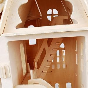 3D Puzzle House, Pre-Cut Dream Villa Model Kit DIY Miniature Dolls House - Image 6