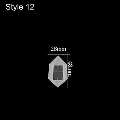 Pendulum UV Silicone Resin Molds DIY Craft Silicone Transparent Mold for Pendant Necklace Mold Jewelry Making Findings (28x48mm) - Image 2