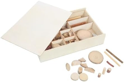 Homoyoyo Wood Craft Slices Kit with Natural Tree Bark Small Wooden Craft Pieces for Ornament Making DIY Wood Art Decorations Set for Adults for Holiday and Home Decor by Homoyoyo