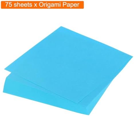 MECCANIXITY 75 Sheet Origami Paper Double Sided 3x3" Sky Blue - Image 3