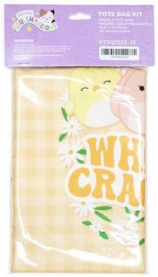 Squishmallows Tote Bag Sewing Kit – DIY Double Tote Project – Makes Two 11.5” x 12” Bags – 24" x 43" Cotton Fabric Panel with Instructions – Spring Craft Sewing Kit - Image 3