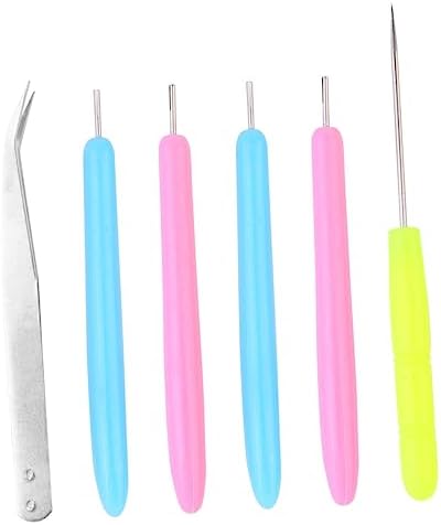 STOBOK 12pcs Paper Rolling Kit Quilling Needle Pen DIY Craft Tweezer for Art Projects - Image 4