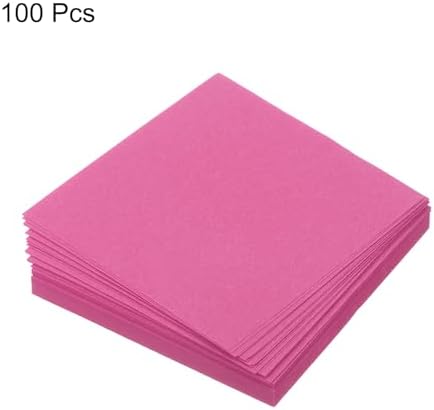 MECCANIXITY 100 Sheet Origami Paper Double Sided Rose Red 2x2 Inch Square Sheet for Art Craft Project, Beginners, Gifts Decor - Image 3