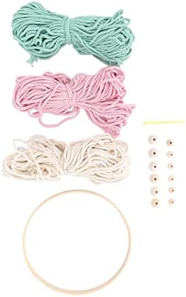 Macrame Kit for Adults, Bohemian DIY Weaving Craft Set with Cotton Threads and Bamboo Hoop, Complete Macrame Supplies for Beginners to Make Wall Hanging or Home Decor - Image 4