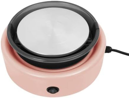 Mini Pottery Wheel Machine Complete Set, Ceramic Machine with Pedal Speed 0-160rpm, Splash-Proof Bowl, Low Noise, Removable Turntable and Splash Guard Bowl for Home Craft Room Pink - Image 4