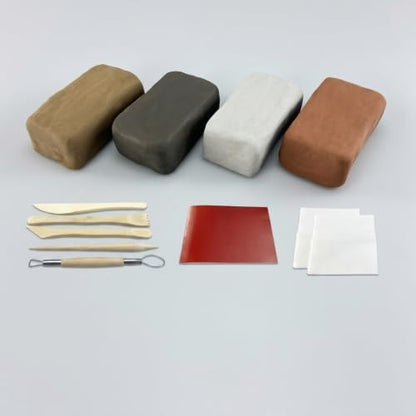 JISADER Premium Air Dry Model Clay Kit with Tools, Ceramic Pottery Clay for Young Artists by JISADER