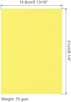 MECCANIXITY 100 Sheet Origami Paper Double Sided Bright Yellow 8.3 x 5.8 Inch Square Sheet for Art Craft Project, Beginners, Gifts Decor - Image 2