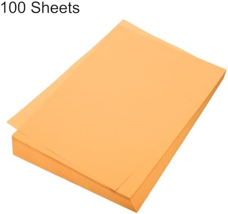 MECCANIXITY 100 Sheet Origami Paper Double Sided Fluorescent Orange 11.7 x 8.3 Inch Square Sheet for Art Craft Project, Beginners, Gifts Decor - Image 3