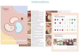 Jovi - DIY Air Dry Kit & Letter Stamp - Pottery Kit for Adults - Image 4