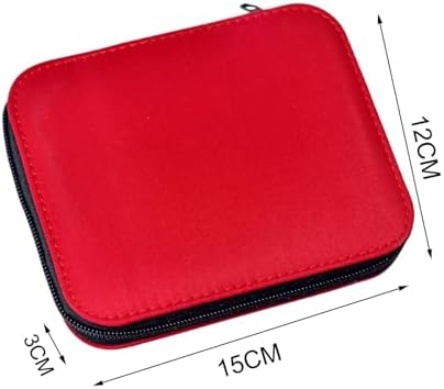Sewing Kit with Case Portable Sewing Supplies for Home Traveler, Adults, Beginner, Emergency, Contains 18 Sewing Thread, Scissors, Needles, Measure etc,Bright Christmas Red - Image 4