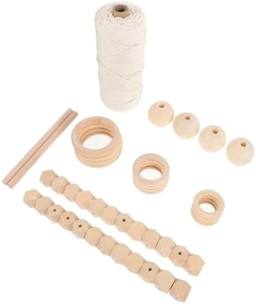 VINTORKY DIY Macrame Kit for Adults Complete Cotton Thread Material for Handmade Wall Art Decoration Beginner-Friendly Craft Supplies for Creative Tapestry Projects by VINTORKY