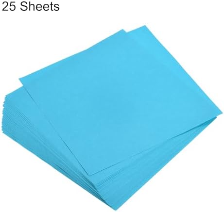 MECCANIXITY 25 Sheets 8x8 Inch(20x20cm) Origami Paper Double Sided Lake Blue Square Sheet for Art Craft Project, Beginners, Gifts Decor - Image 3
