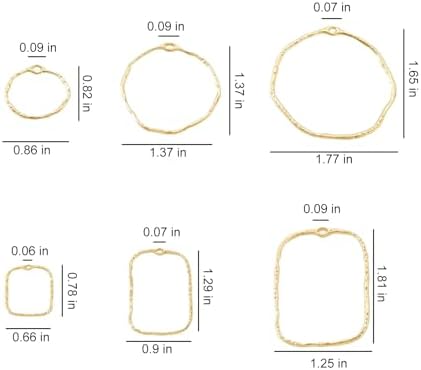 30Pcs Bezels for Resin Jewelry Making Open Back Bezel Pendants and Earring Frames Large Rectangle Ring Charms and Pendants Kit Rose Gold Supplies for DIY Chain Earrings and Craft Projects - Image 2