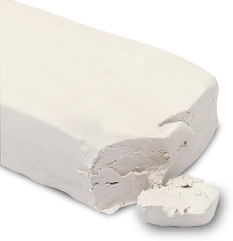ReArt Air-Dry Clay Modelling, 2.2 pounds Ideal for Beginners and Advanced Sculptors All-Purpose Modeling Clay (White) by ReArt