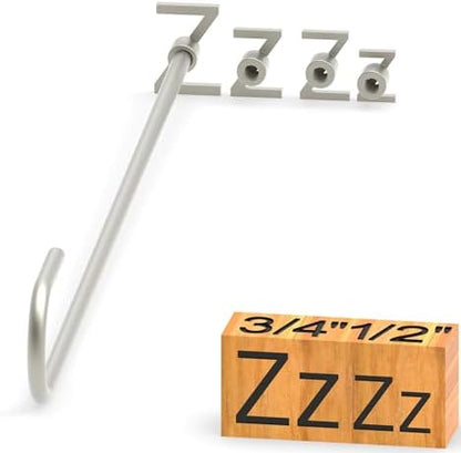 4Pcs Letters Branding Iron for Wood, Leather Branding Stamp (Z z) by PKPKAUT