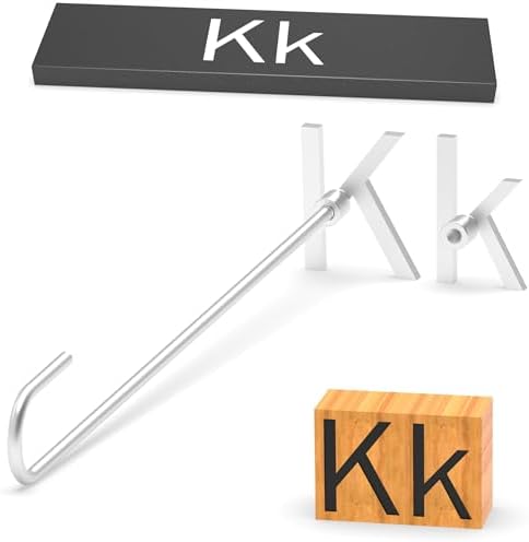 2Pcs Letters Branding Iron for Wood, Leather Branding Stamp (K k) by PKPKAUT