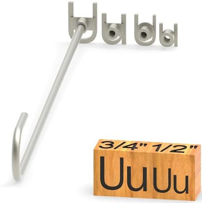 4Pcs Letters Branding Iron for Wood, Leather Branding Stamp (U u) by PKPKAUT