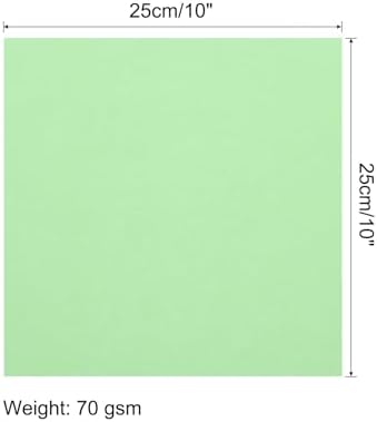 MECCANIXITY 25 Sheet Origami Paper Double Sided Pale Green 10x10 Inch Square Sheet for Art Craft Project, Beginners, Gifts Decor - Image 2