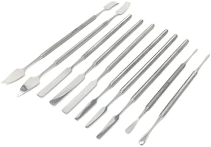 CYNAMED 10 Pc Stainless Steel Spatula Wax & Clay Sculpting Tool Set - Image 2