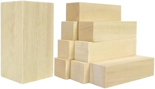 Ninekong 9PCS Basswood Carving Blocks with 2 Sizes，Whittling Wood Carving Kit,Soft Basswood for Carving(4"x1"x1",4"x2"x2") - Image 2