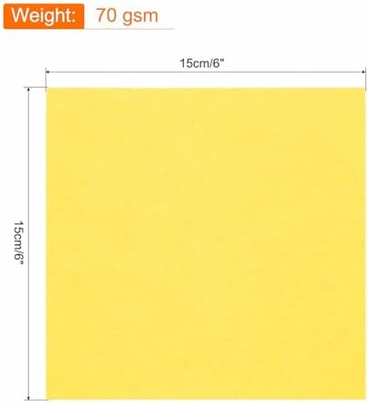 MECCANIXITY 75 Sheet Origami Paper Double Sided 6x6" Golden - Image 2